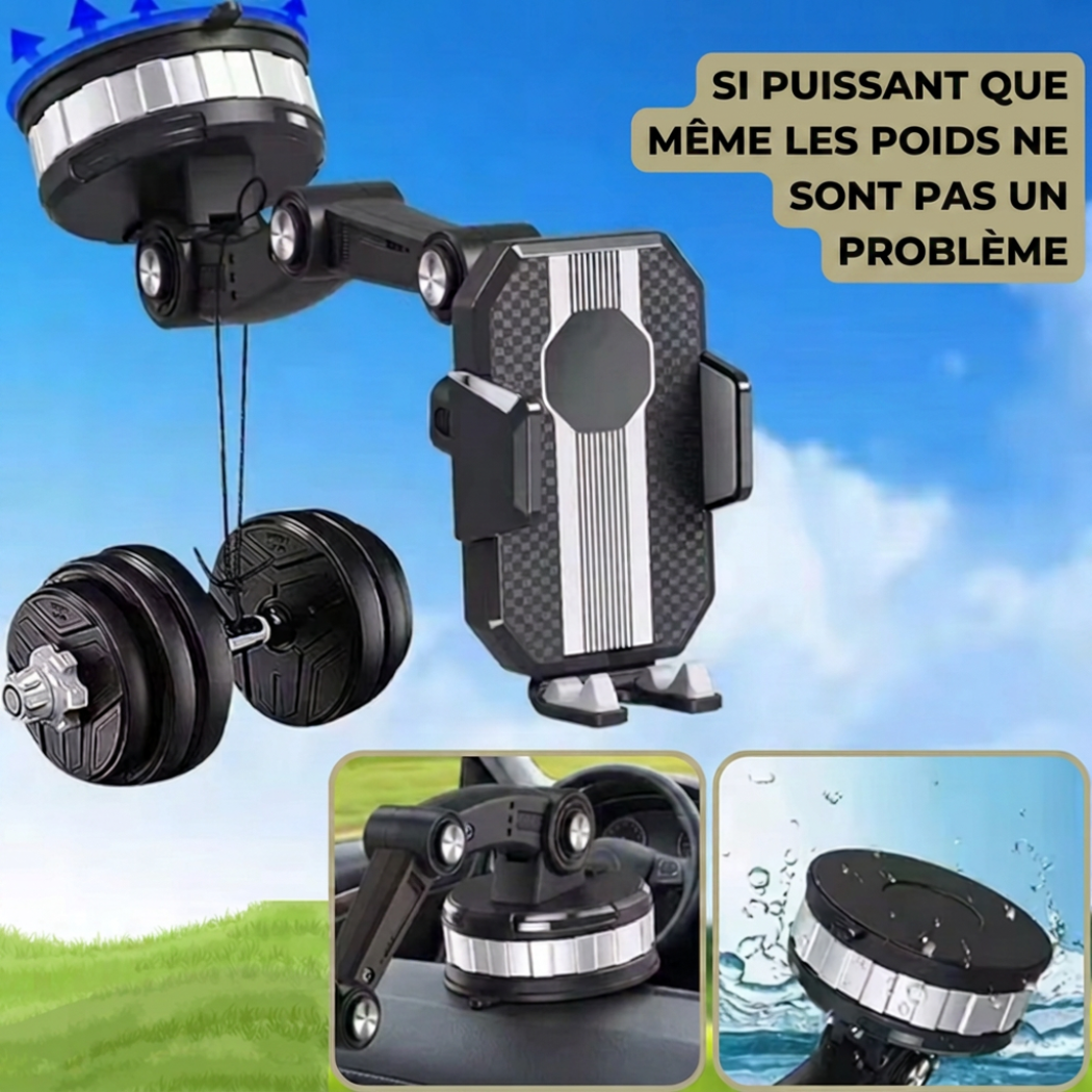 Support Téléphone Voiture – Ventouse & Rotation 360° | Cervora