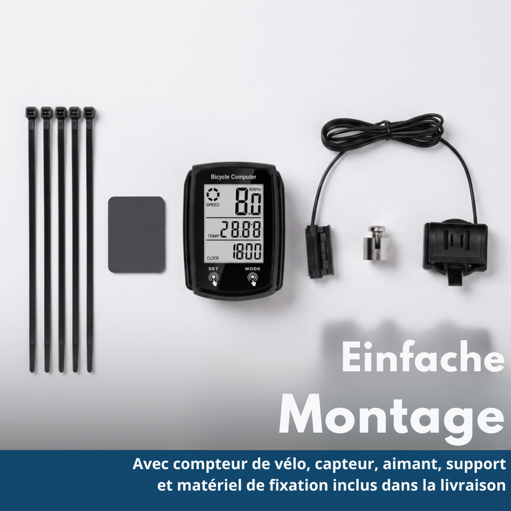 Compteur Vélo Digital 19 Fonctions IPX6 | Cervora