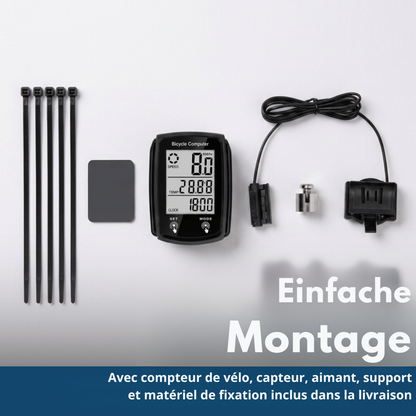 Compteur Vélo Digital 19 Fonctions IPX6 | Cervora