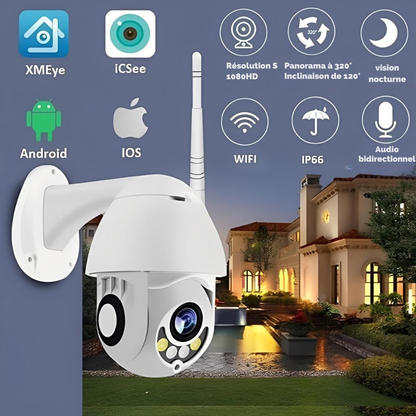 Caméra de Surveillance Wi-Fi Extérieure 1080P IP66 | Cervora