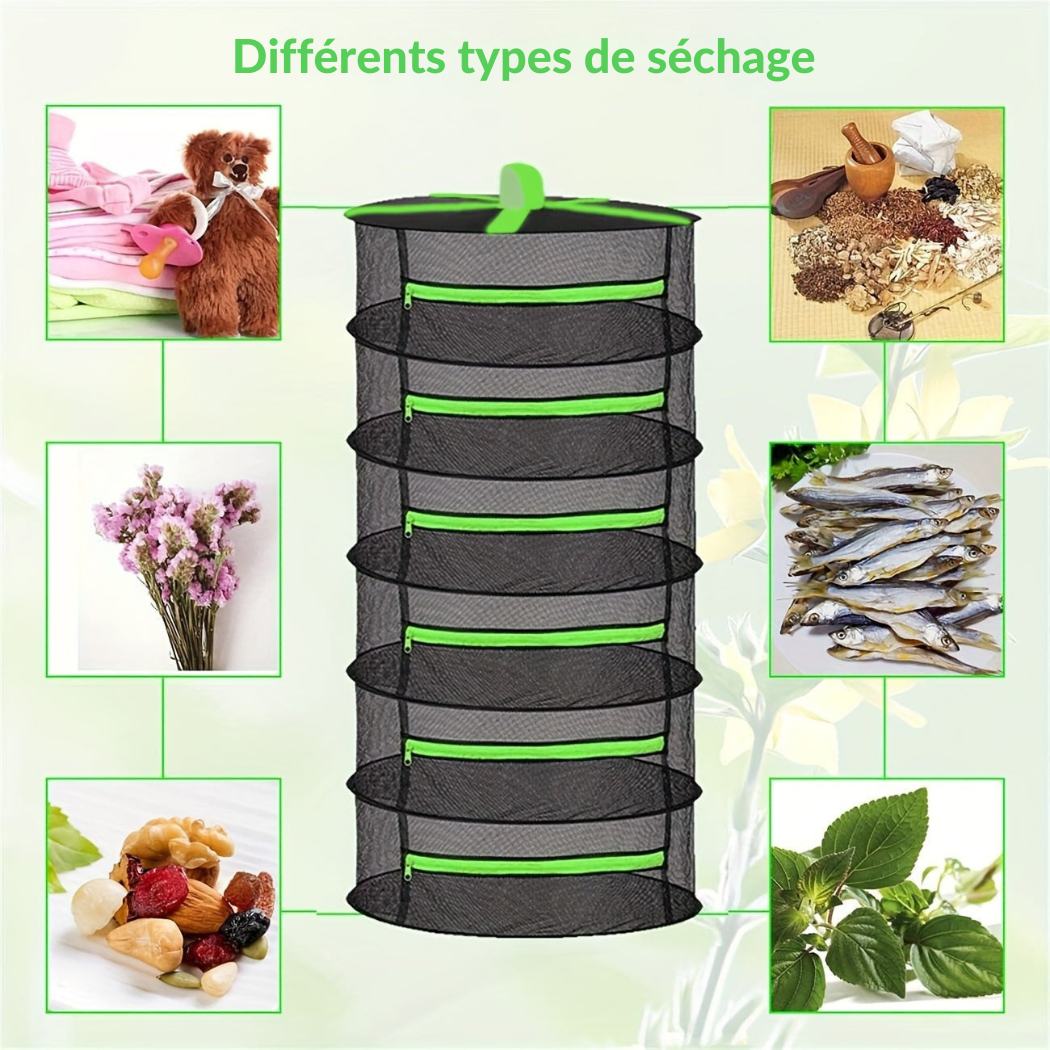 Filet de Séchage pour Herbes – Multi-Niveaux & Pliable | Cervora