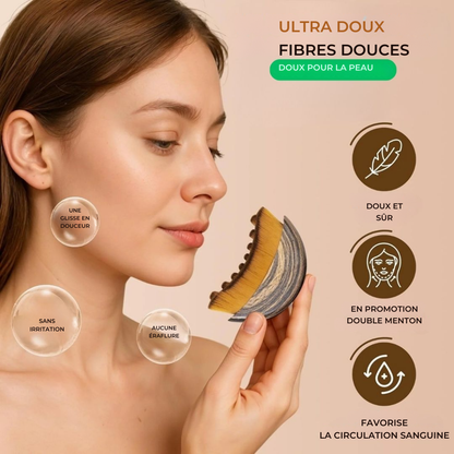 Brosse de Massage Visage & Cou – Soin Doux | Cervora