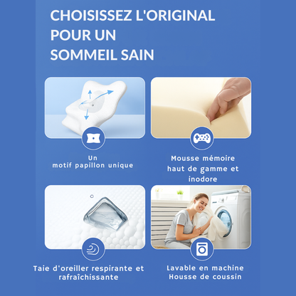 Oreiller Cervical Ergonomique à Mémoire de Forme | Cervora