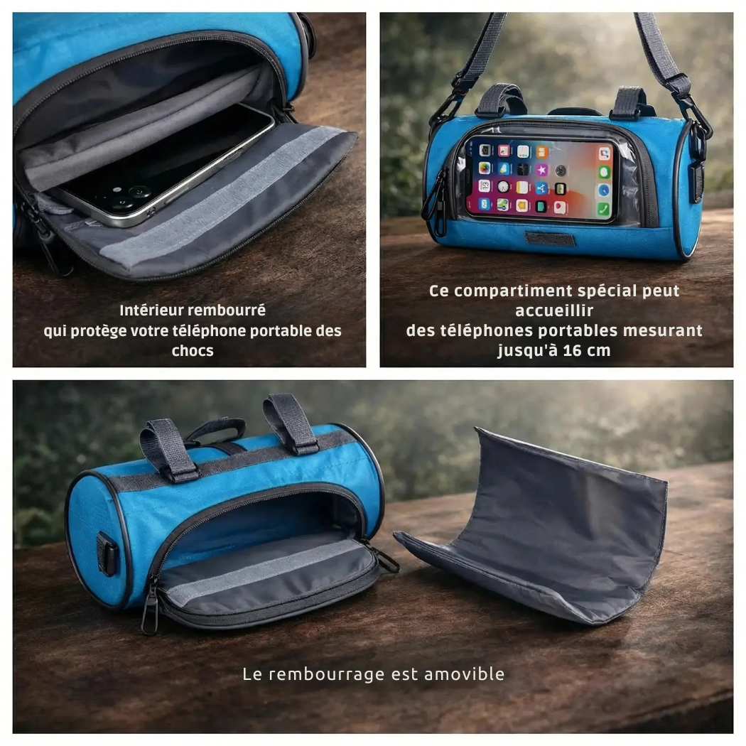 Cervora – Sacoche de Guidon Vélo avec Fenêtre Tactile