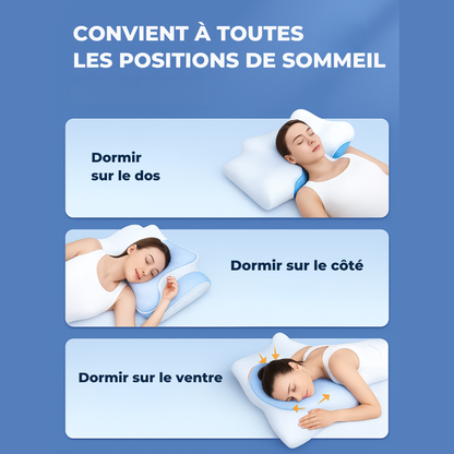 Oreiller Cervical Ergonomique à Mémoire de Forme | Cervora