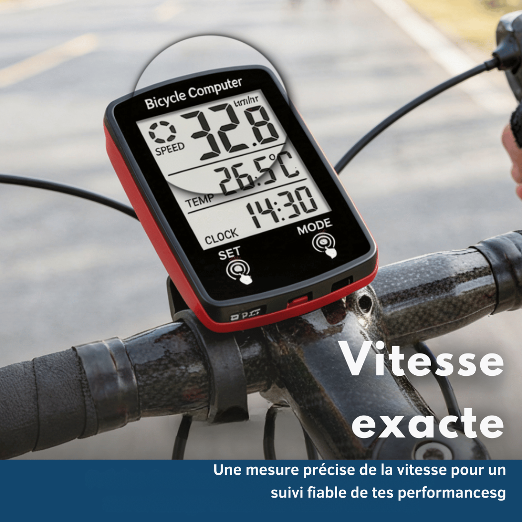 Compteur Vélo Digital 19 Fonctions IPX6 | Cervora