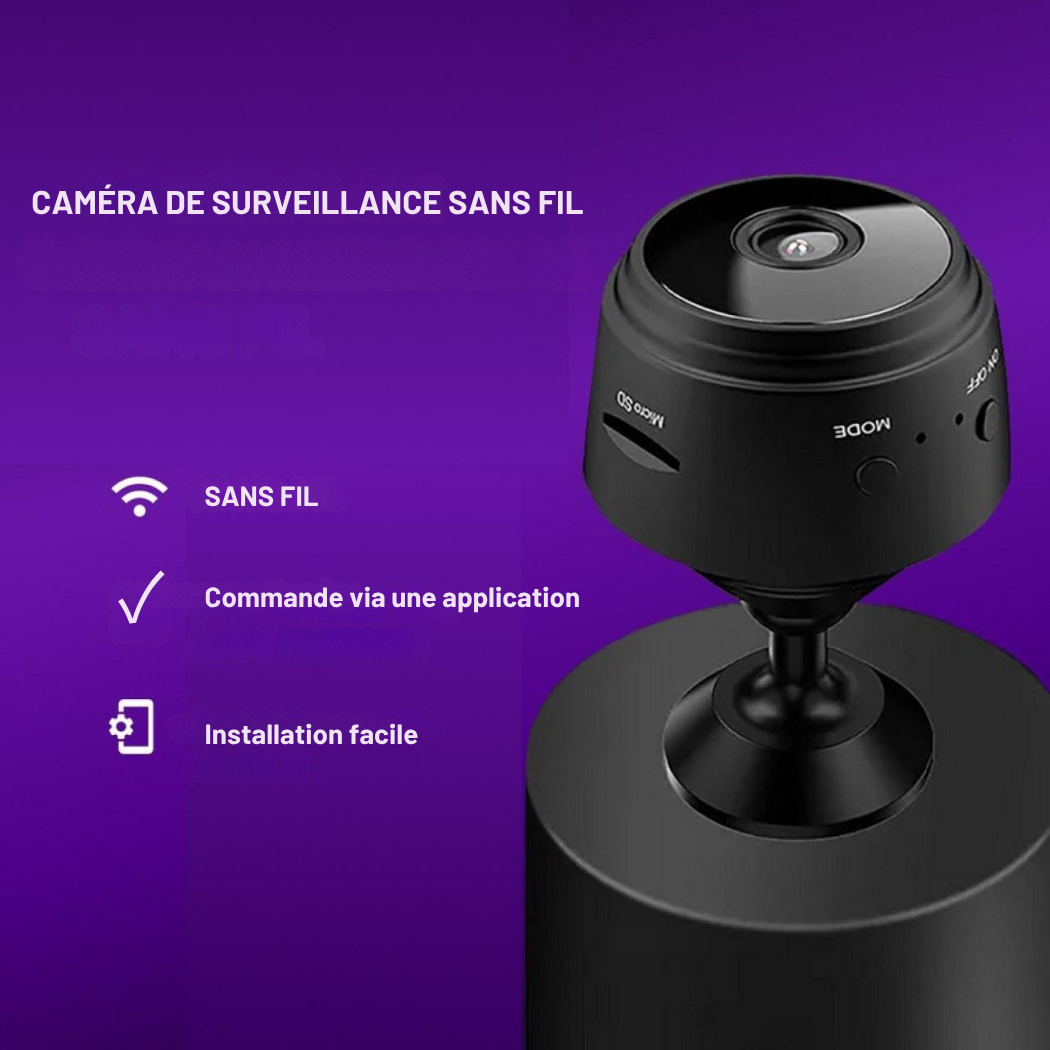 Mini Caméra de Surveillance Wi-Fi avec Vision Nocturne | Cervora