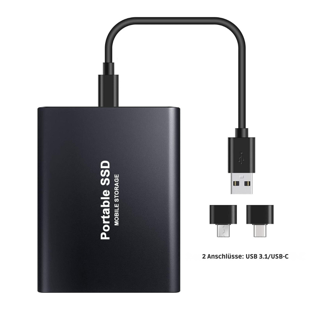 SSD Externe USB-C 1 To / 4 To – Stockage Portable | Cervora