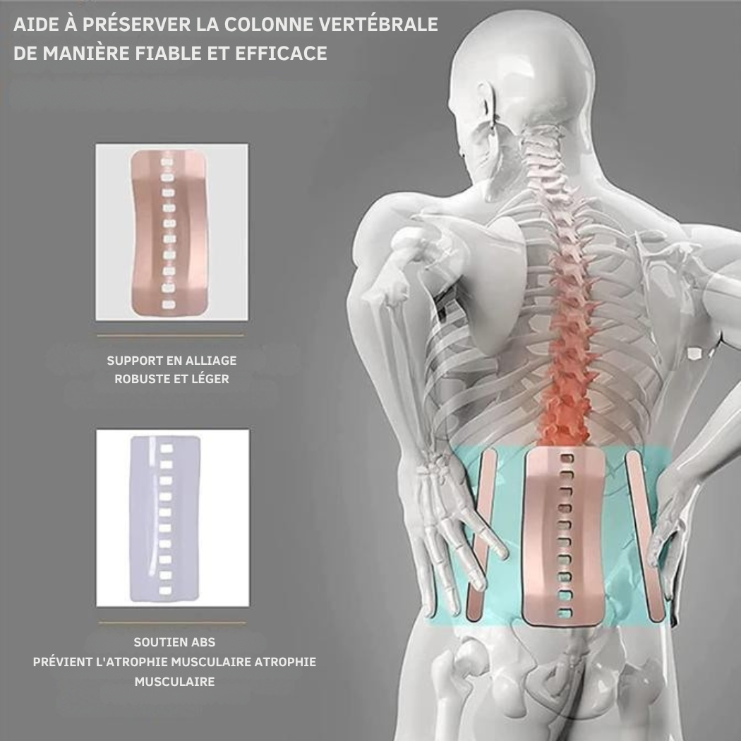 Ceinture Lombaire avec Renforts & Chaleur – Ajustable | Cervora