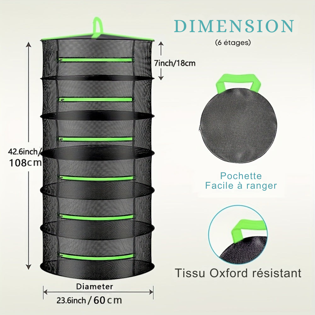 Filet de Séchage pour Herbes – Multi-Niveaux & Pliable | Cervora