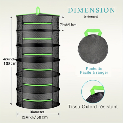 Filet de Séchage pour Herbes – Multi-Niveaux & Pliable | Cervora