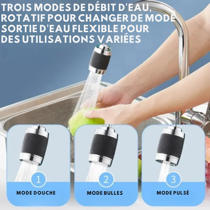 Cervora – Raccord de Robinet Pivotant 360° Anti-Éclaboussures
