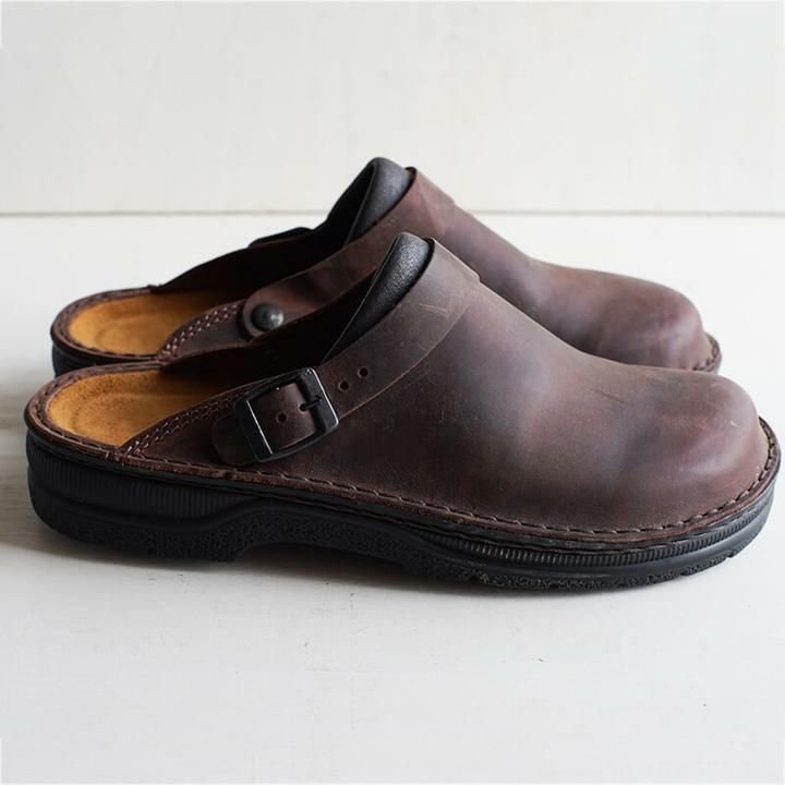 Sandsberg | Herren-Lederclogs | Bequemer Slip-On mit Komfortsohle