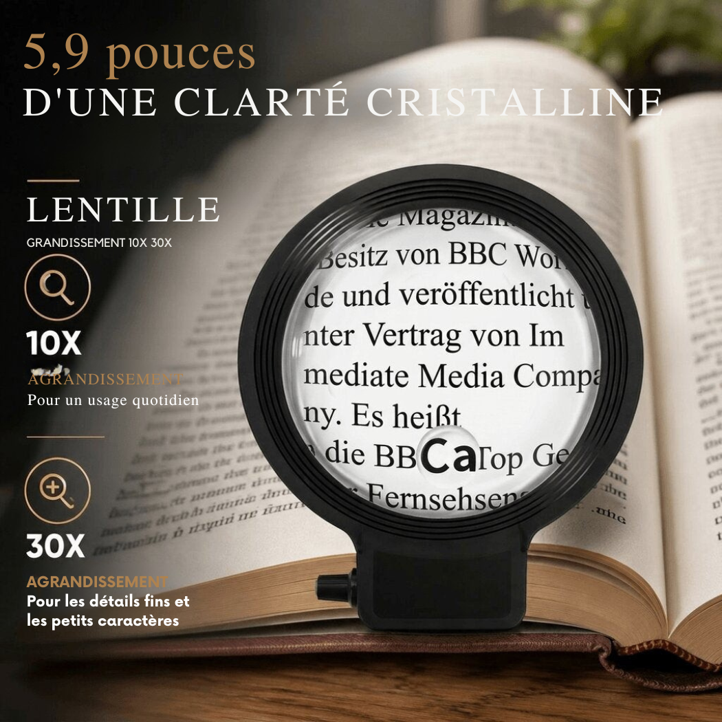Cervora – Lampe Loupe LED 5× avec 60 LED