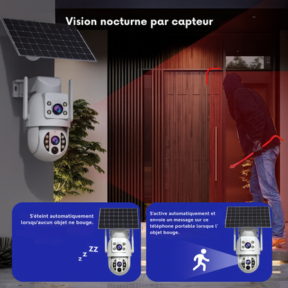 Caméra de Surveillance Solaire WiFi 4K – Sans Fil & IP66 | Cervora