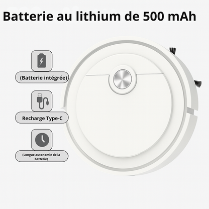 Robot Aspirateur 2-en-1 avec Fonction Lavage | Cervora