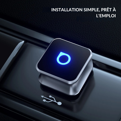 Cervora Mini Cube 3.0 – Adaptateur CarPlay & Android Auto Sans Fil