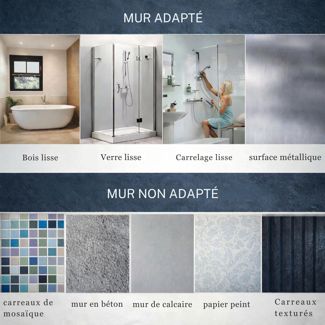 Cervora – Barre d’Appui à Ventouses Sans Perçage 35 cm