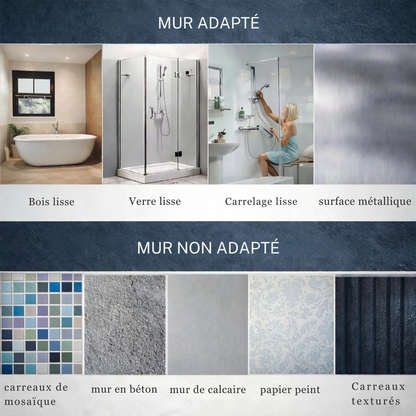 Cervora – Barre d’Appui à Ventouses Sans Perçage 35 cm