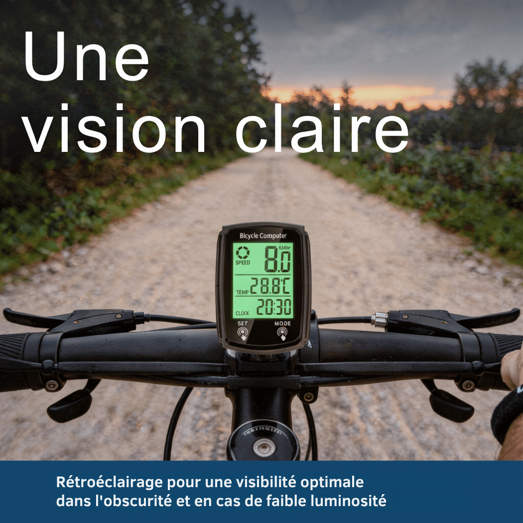 Compteur Vélo Digital 19 Fonctions IPX6 | Cervora