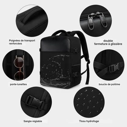 Sac à Dos de Voyage 40L avec Compartiment PC & USB | Cervora