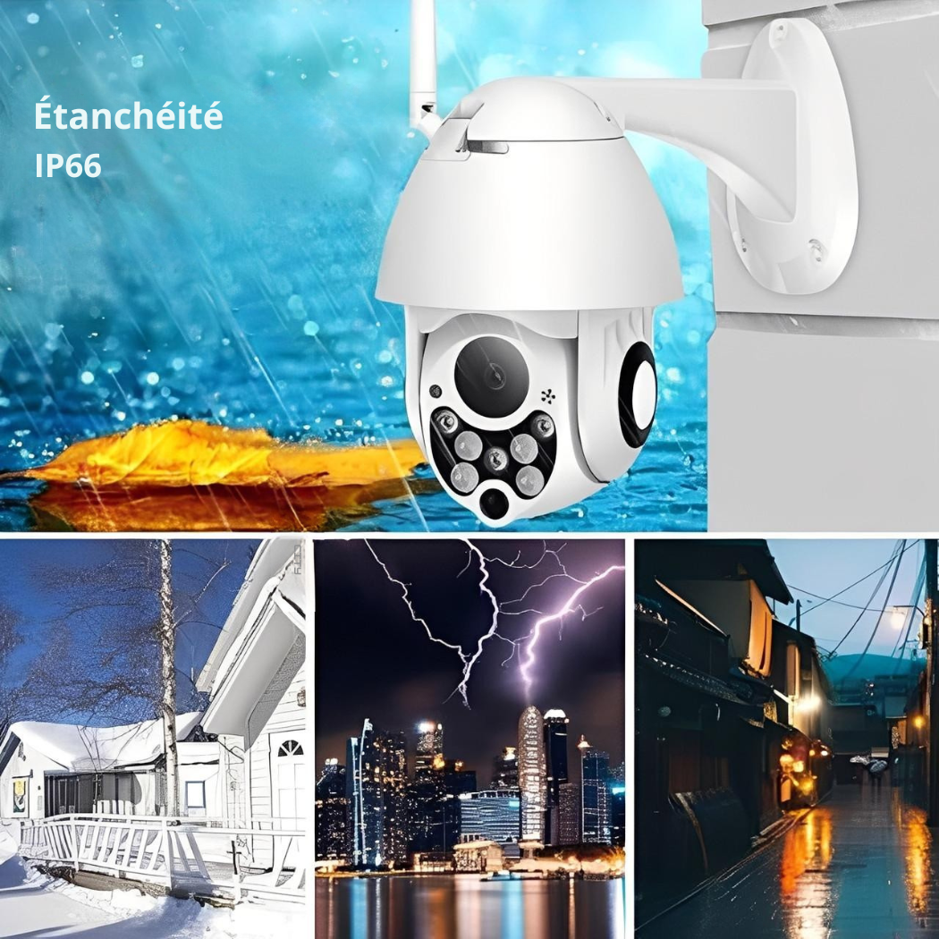 Caméra de Surveillance Wi-Fi Extérieure 1080P IP66 | Cervora