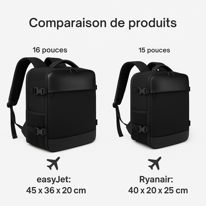 Sac à Dos de Voyage 40L avec Compartiment PC & USB | Cervora
