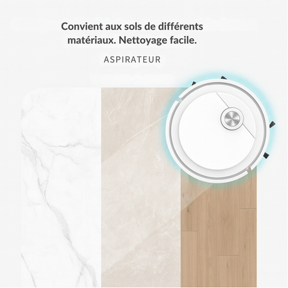 Robot Aspirateur 2-en-1 avec Fonction Lavage | Cervora