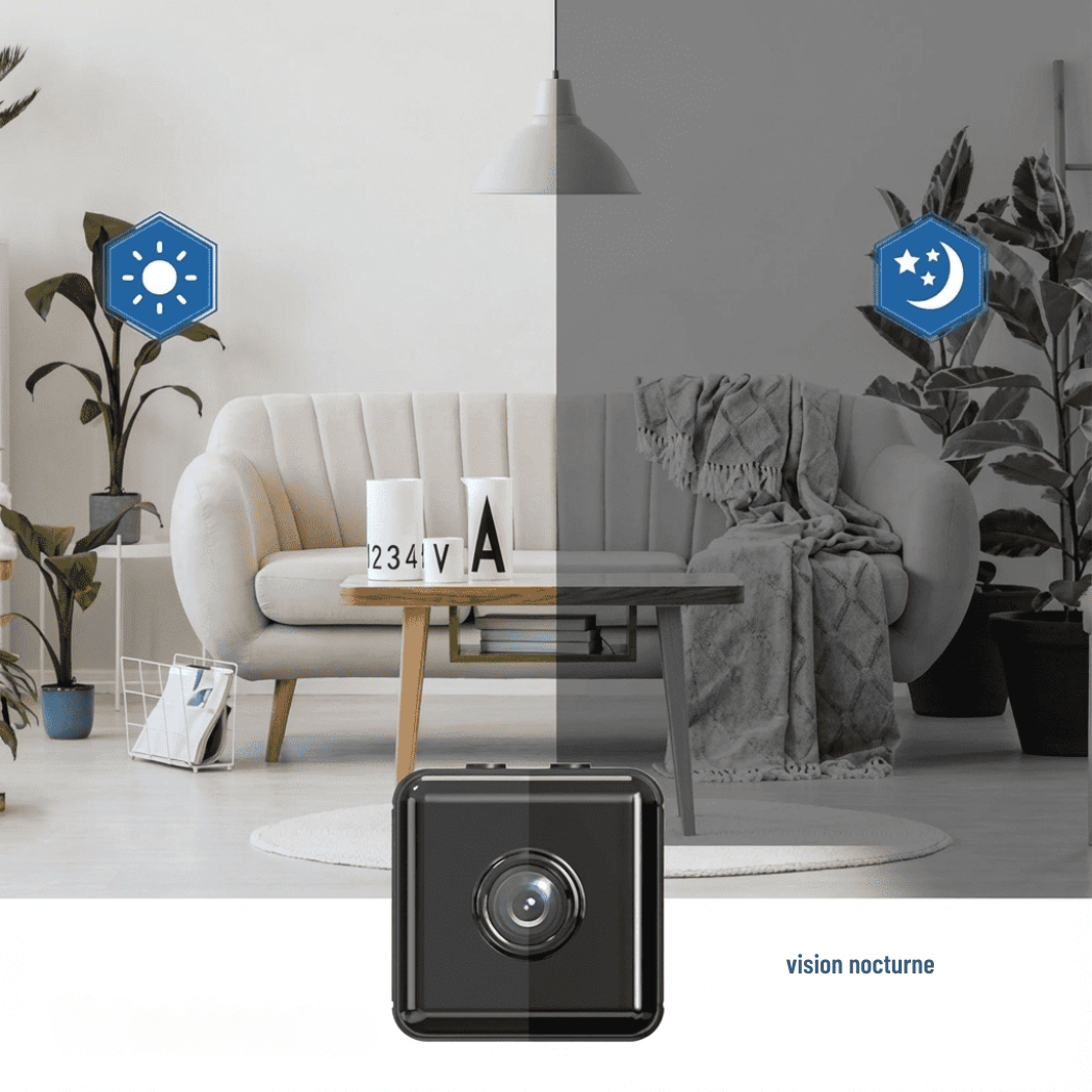 Mini Caméra Wi-Fi 1080P – Surveillance sur Smartphone | Cervora
