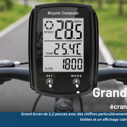 Compteur Vélo Digital 19 Fonctions IPX6 | Cervora