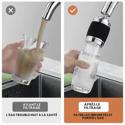 Cervora – Raccord de Robinet Pivotant 360° Anti-Éclaboussures