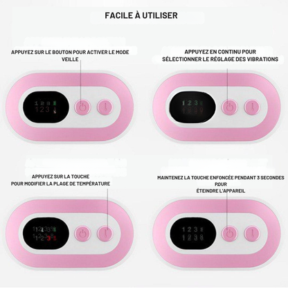 Ceinture Chauffante Menstruelle avec Massage – 3 Niveaux | Cervora