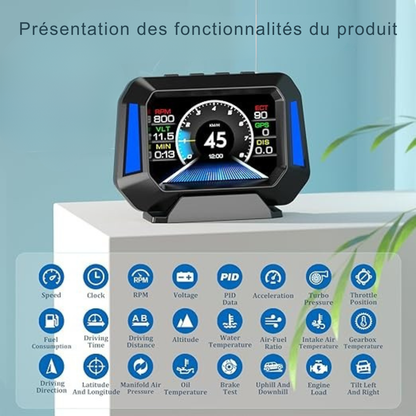 Écran HUD LCD pour Voiture – Données de Conduite en Temps Réel | Cervora