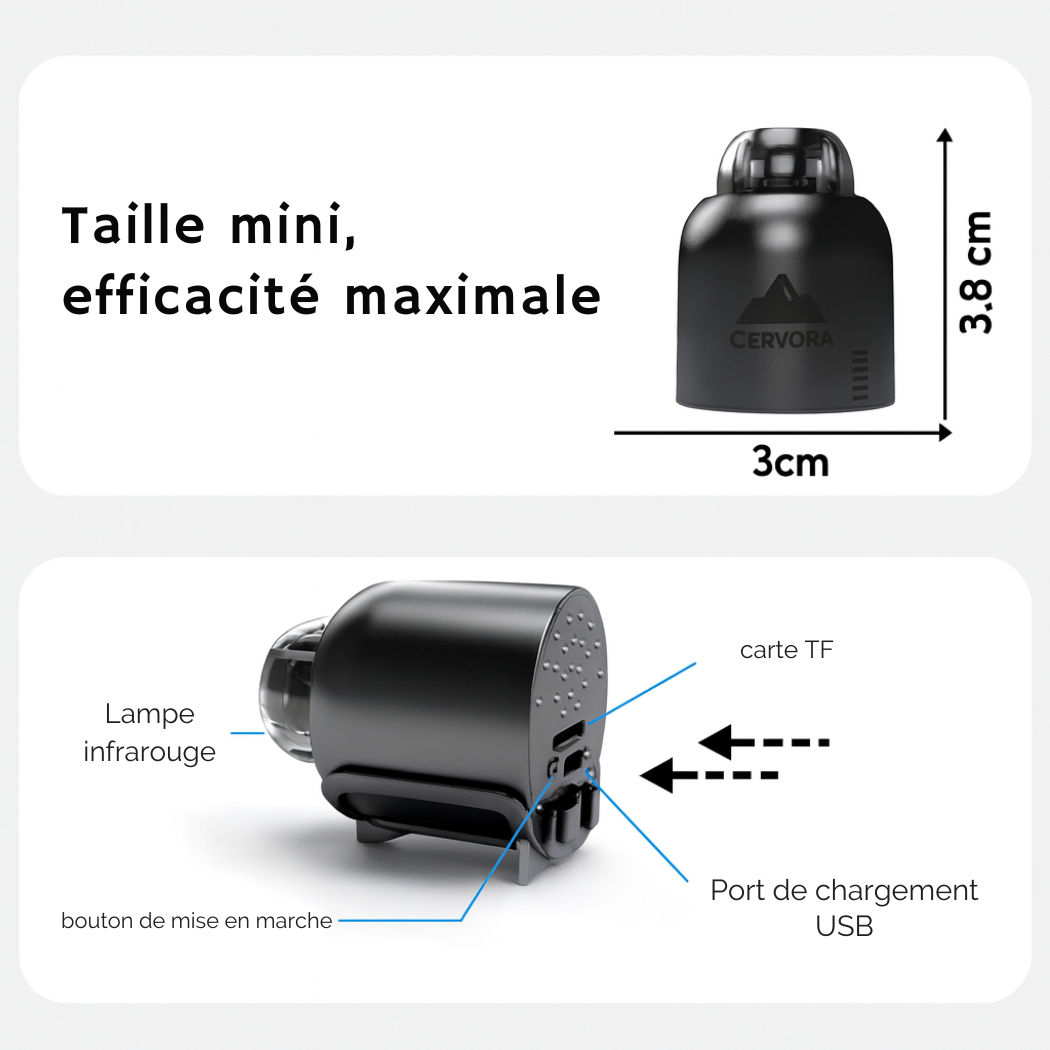 Mini Caméra WiFi 1080p avec Carte 32 Go | Cervora