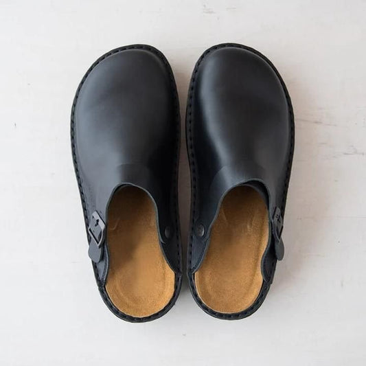 Sandsberg | Herren-Lederclogs | Bequemer Slip-On mit Komfortsohle