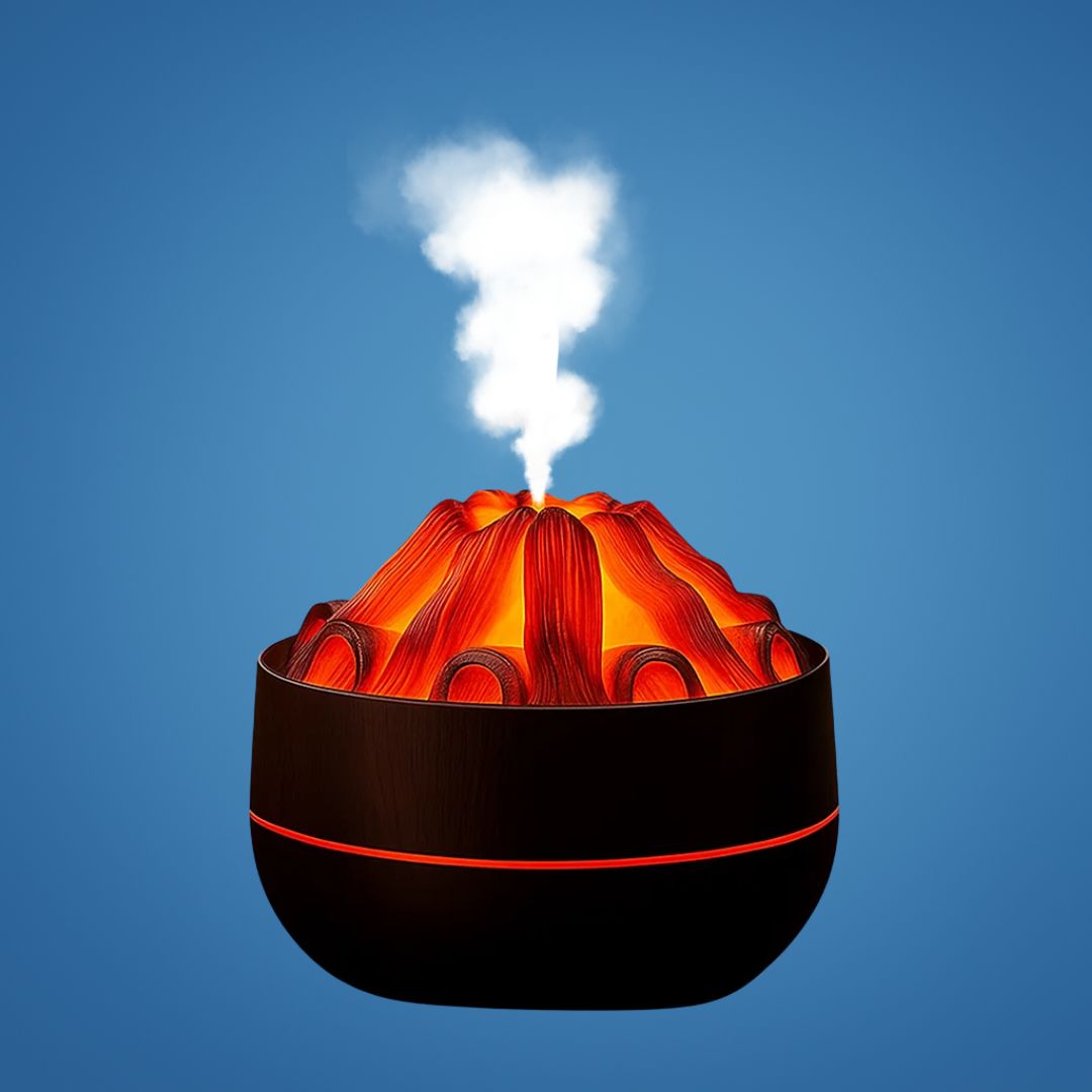 FlameMist | Ätherischer Öldiffusor – LED-Flamme – Zwei Nebelmodi – Silent USB-Design – Entspannungsgefäß für Zuhause