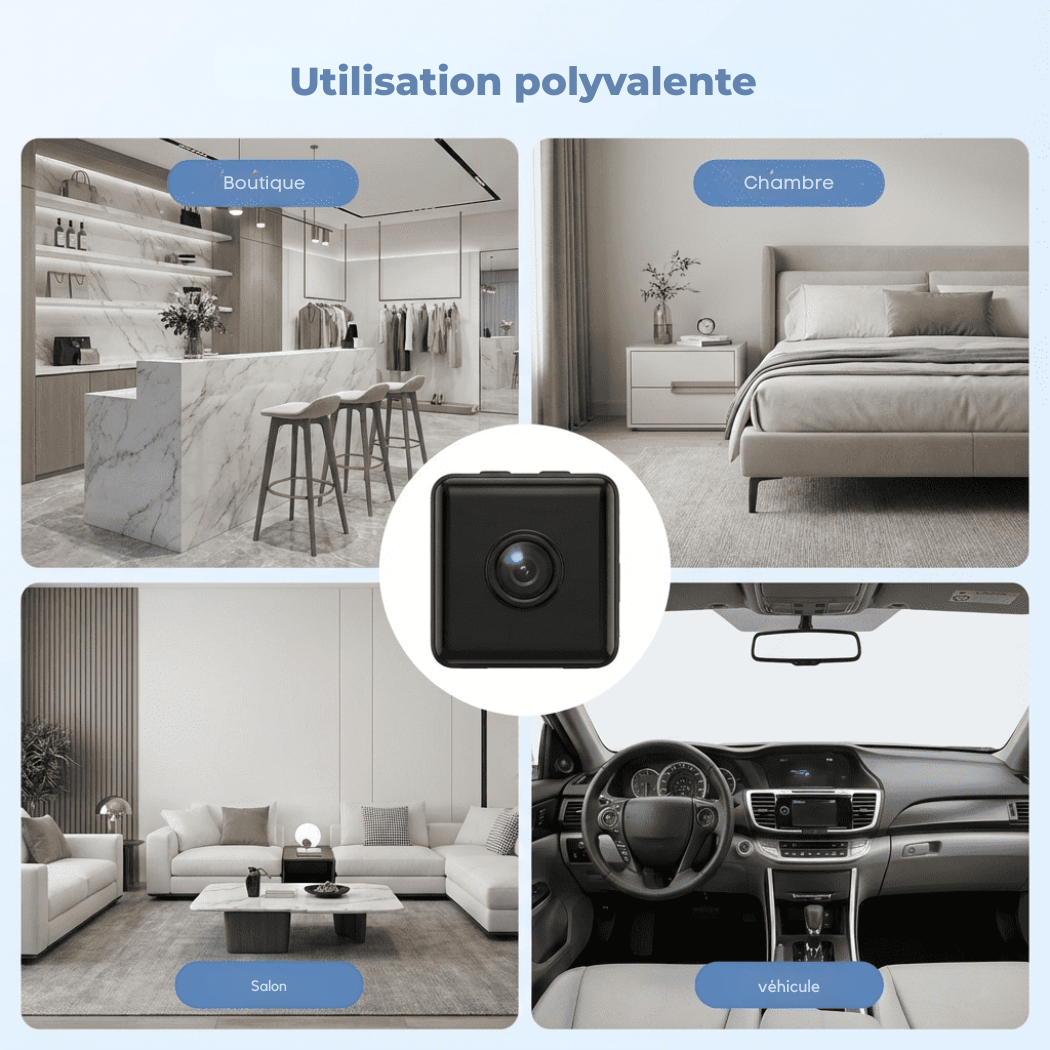 Mini Caméra Wi-Fi 1080P – Surveillance sur Smartphone | Cervora