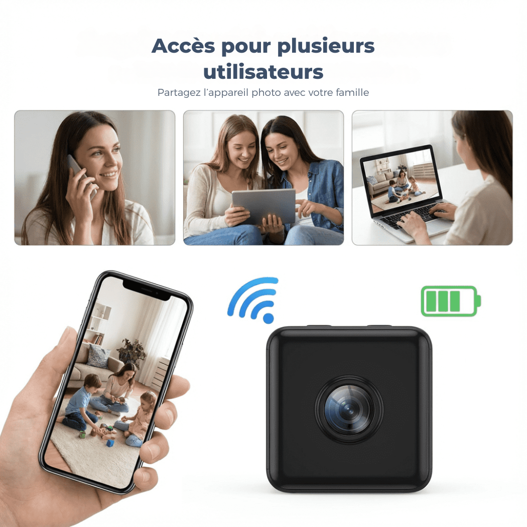 Mini Caméra Wi-Fi 1080P – Surveillance sur Smartphone | Cervora