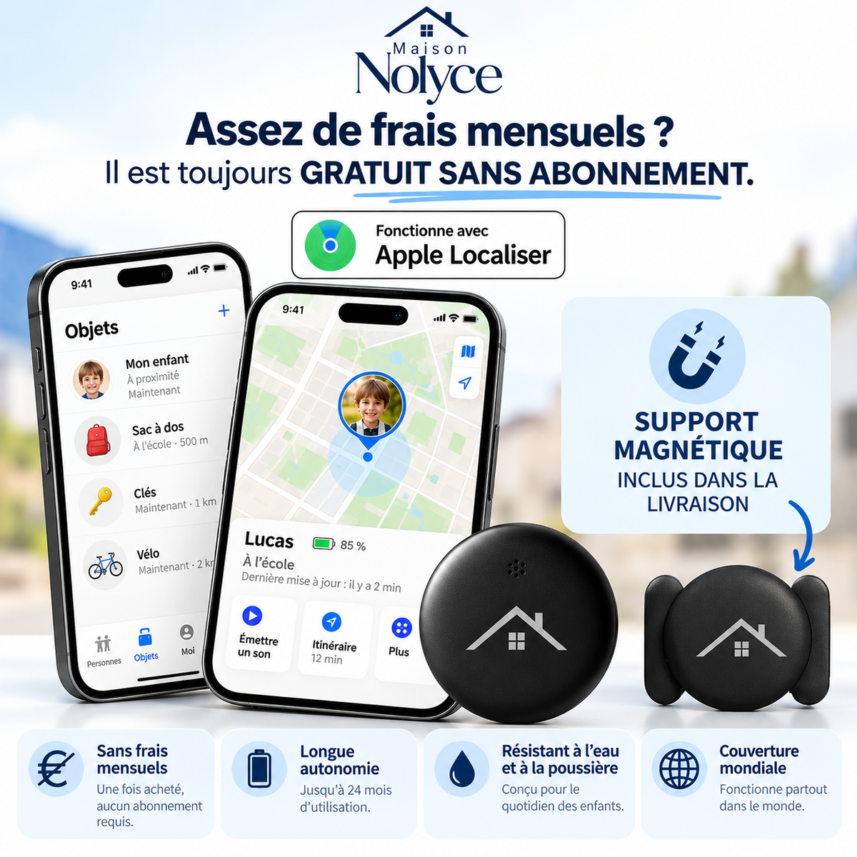Mini Traceur GPS Sans Abonnement pour Voiture & Objets | Cervora