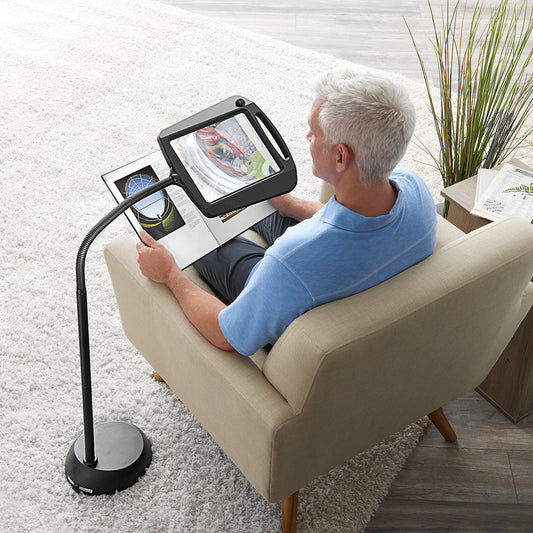 Leselampe Standlupe LED Lampe Full Page Vergrößerung Lesen