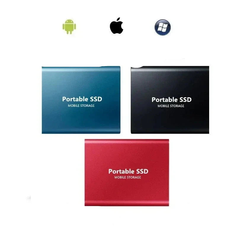 Externe SSD 2 TB – Aluminium-Gehäuse, USB, für PC & Mac