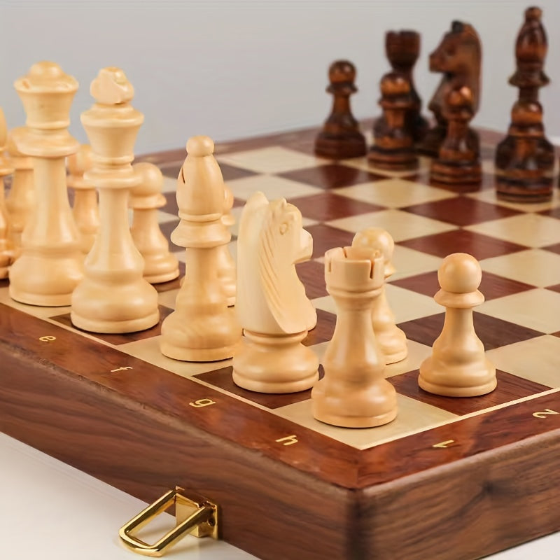 Schachspiel aus Holz – Klappbares Turnier-Schachbrett