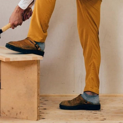 Sandsberg | Herren-Lederclogs | Bequemer Slip-On mit Komfortsohle