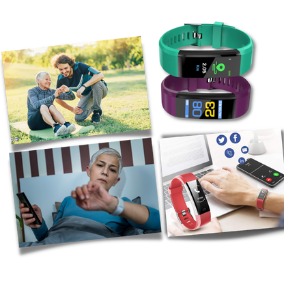 Fitness Uhr Senioren Silikon Wasserdicht
