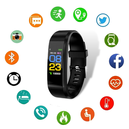 Fitness Uhr Senioren Silikon Wasserdicht