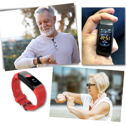 Fitness Uhr Senioren Silikon Wasserdicht