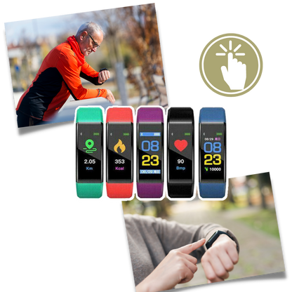 Fitness Uhr Senioren Silikon Wasserdicht