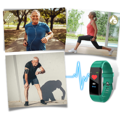 Fitness Uhr Senioren Silikon Wasserdicht
