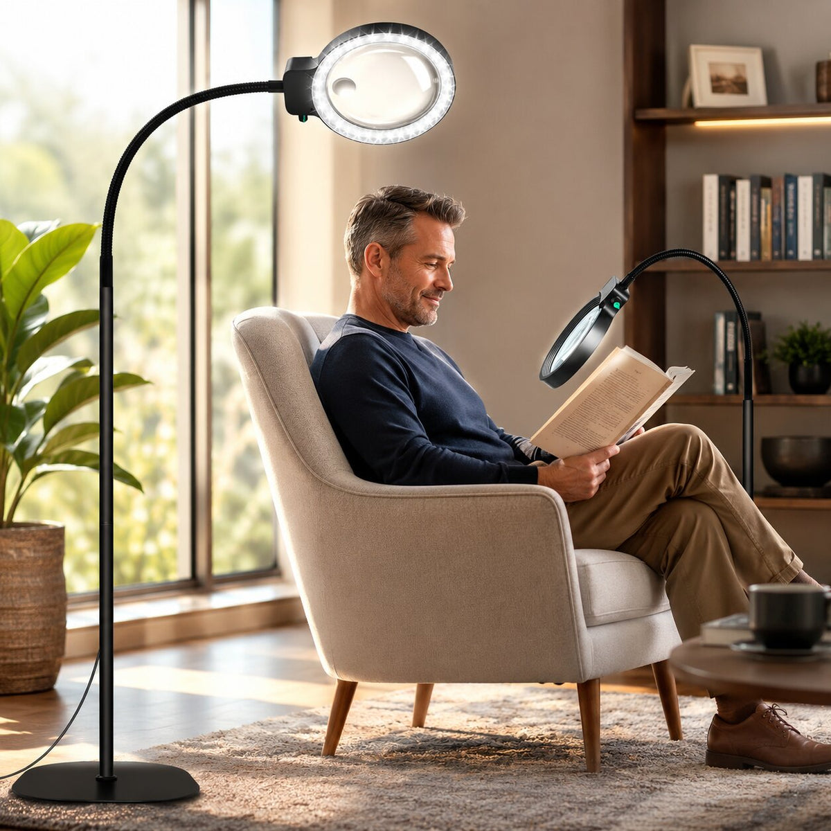 Linsenlicht LED-Lupenlampe 5x Vergrößerung