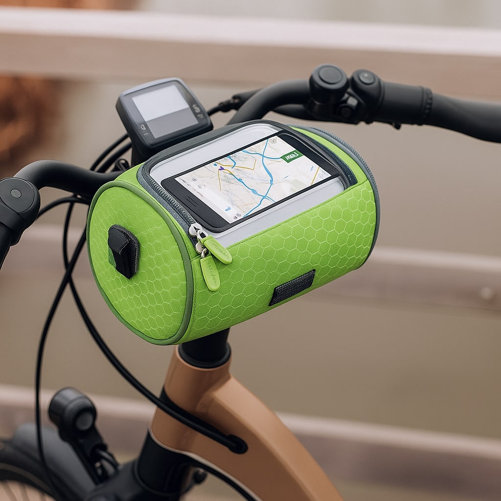 Tourix Lenkertasche am Fahrrad montiert